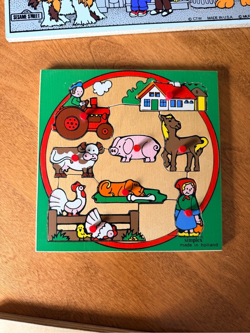 Children’s Kids Puzzles - Set of 4 Wood Puzzles Excellent Condition